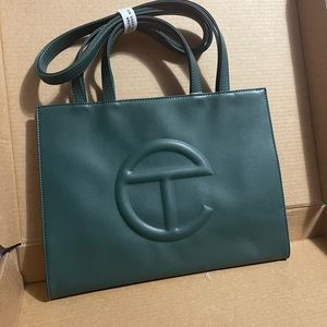 Telfar Medium dark olive shopping bag